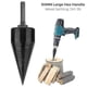 thumbnail image 1 of Hex Shank Firewood Drill Bit Set for Wood Log Splitting, 32mm-50mm Industrial Screw Cone Splitters with Hex Socket, 1 of 5
