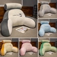 thumbnail image 4 of 1pc Silky Smooth Floor Cushion - Comfy Waist Support, Versatile Large Backrest for Reading and Relaxation, Decorative Bed Pillow for Bedroom and Living Room, Cool Summer Fabric, 4 of 7
