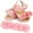 Ad6 Pink, variant on Infant Baby Girls Summer Sandals Indoor Slippers Open Toe Lace Princess Dress Wedding Flats Shoes Newborn Toddler Soft Non-slip Sole First Walker Crib Shoes 0-18 months
