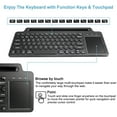 thumbnail image 5 of 2.4G Wireless Keyboard with Touchpad, Multi-Device Bluetooth Keyboard with Built-in Cradle, Portable Computer Keyboard Quiet Computer Keyboard with Multimedia Keys for PC Computer Tablet Laptop, 5 of 7