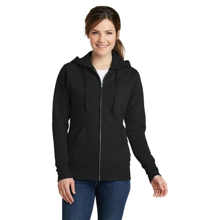 Port & Company® Ladies Core Fleece Full-Zip Hooded Sweatshirt. Lpc78zh ...