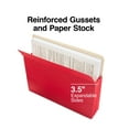 thumbnail image 3 of MyOfficeInnovations 3 1/2" Expansion Colored File Pockets Letter Assorted 5/Pack 227132, 3 of 4