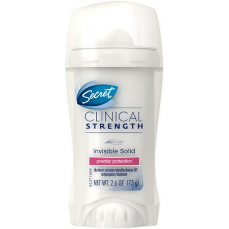 Secret Clinical Invisible Solid Antiperspirant & Deodorant Powder Protection, 2.6 oz (Pack of 3)