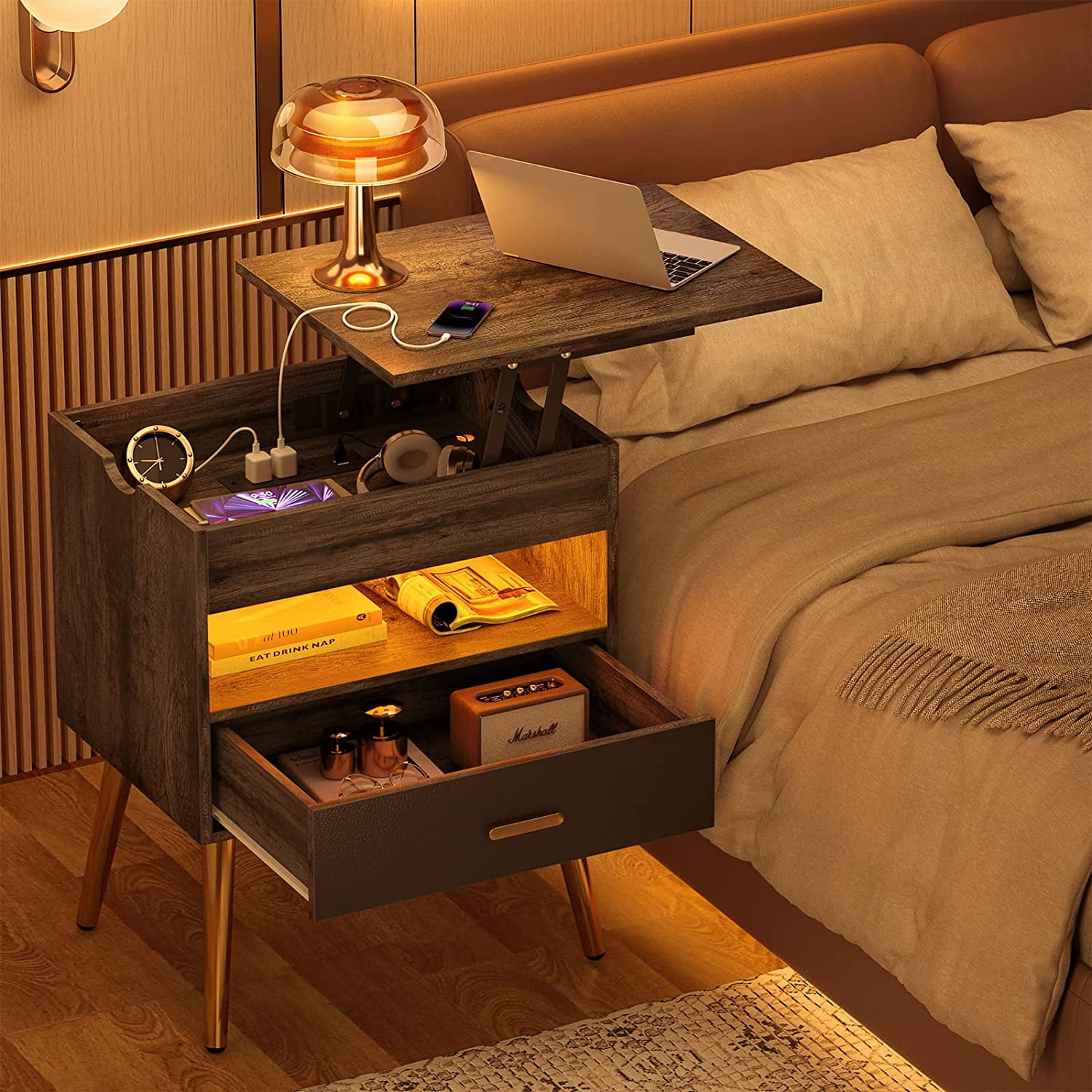 Smarter Shopping, Better Living! Aliexpress.com  Bedside table design,  Wooden bedside table, Bedroom night stands