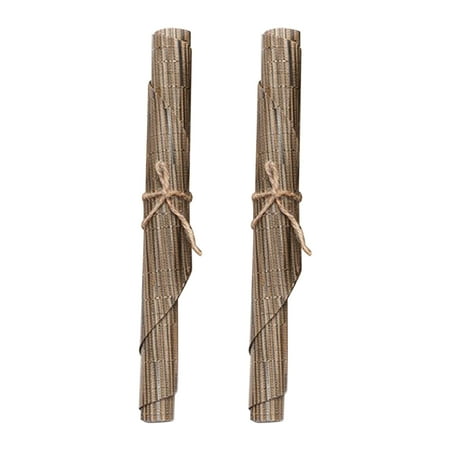 

Dream Lifestyle Oval Placemat Bamboo Pattern Placemats 2pcs Bamboo Pattern Placemat Oval Heat-resistant Non-slip Waterproof Pvc Dishwasher Safe Dining Table