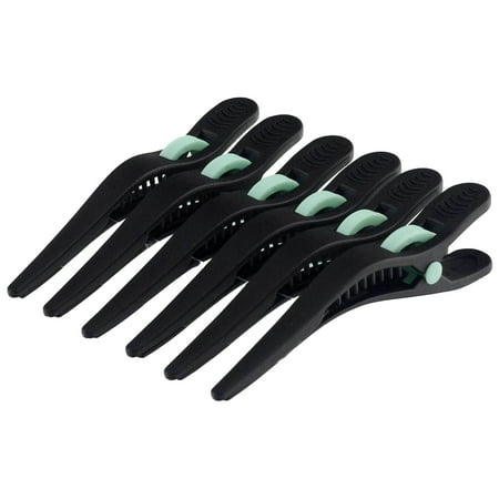 Hair Tamer Black ChemicalProof Hair Sectioning Clips - 6 (Best Sectioning Hair Clips)