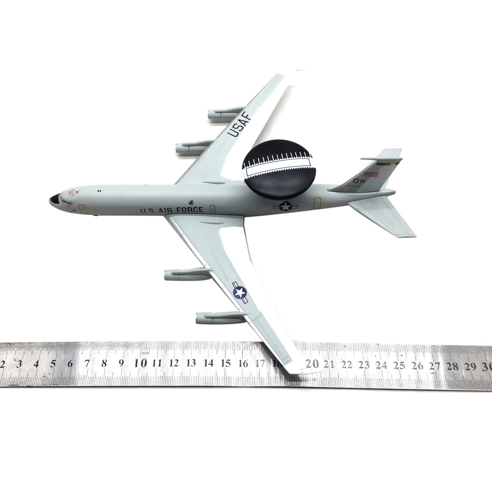 Military Model Plane 1/200 Scale US E-3 E3 Sentry AWACS Model Aircraft Collection for Model Enthusiasts Gifts Toys