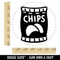 thumbnail image 2 of Bag of Potato Chips Snack Self-Inking Rubber Stamp Ink Stamper - Red Ink - Large 1-1/2 Inch, 2 of 7