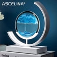 thumbnail image 2 of Modern Creative quicksand painting Table Lamp For Bedroom Study Office Bedside Decor Desk Light Home Decoration Art Table Lamp My Lux Decor Round, 2 of 14