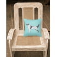 thumbnail image 2 of English Setter Checkerboard Blue Fabric Decorative Pillow, 2 of 2
