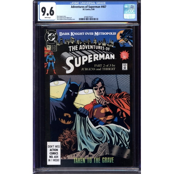 Adventures of Superman #467 - CGC 9.6 Comic Book