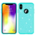 thumbnail image 2 of Apple iPhone Xs Max Case,Bling Sparkly Bumper Shock Proof Silicone Phone CaseGirls Women with Screen Protector - Teal, 2 of 5