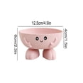 thumbnail image 3 of WNFJR Cute Soap Dish Bar Soap Holder Creative Soap Tray Self Draining Soap Saver Box Decorative Plastic Sponge Scrubber for Shower Bathroom Kitchen Sink(Pink), 3 of 5