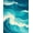 Blue, Pattern 3, variant on ODIKA 4'x6' Machine Washable Non-Slip Area Rug, Vintage Nautical Inspired Swirl with Ornate Detailing High Traffic Rug, Blue, 214978