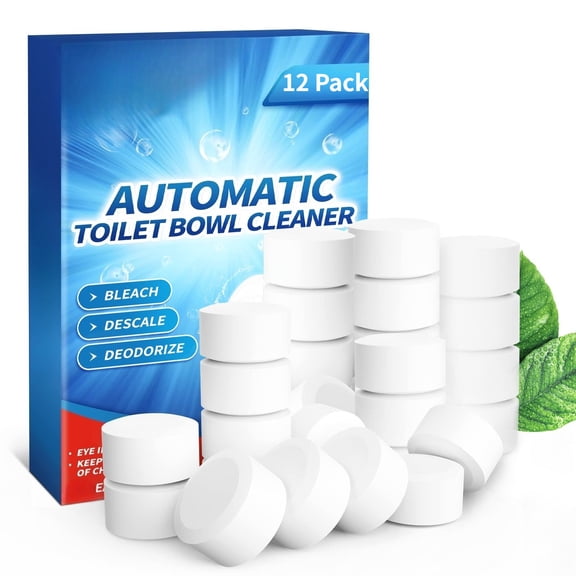 FSLRU Toilet Bowl Cleaner Tablets, Auto Bleach, Long-Lasting