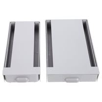 MUSEYA Hidden Desk Storage Box Under Table Organizer Rectangular 2Pack