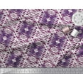 thumbnail image 3 of Soimoi Georgette Viscose Fabric Check & Geometric Print Fabric by The Yard 42 Inch Wide, 3 of 5