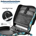 thumbnail image 4 of FORMRS Zipper Binder with Shoulder Strap 2-inch Ring 500 Sheet Capacity File Bag, Light Blue Geometric Pattern, 4 of 5