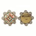 thumbnail image 1 of Green Rhombus Geometric Pattern Broche de flores, regalo de joyería para mujeres y niñas Unbranded M, 1 of 3