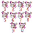 thumbnail image 1 of Globos de unicornio para fiesta de primer cumpleaños, decoraciones para niños, globos inflables de helio para baby shower, primer número, año nuevo 2023, 1 of 5