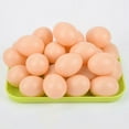 thumbnail image 3 of Zhaomeidaxi Hyper-Realistic White/Nature Plastic Eggs - Fake Easter Eggs for Dyeing, Painting, Decorating, Crafting, Pretend Play Simulation Toys, Fake Food, and Nest Box Training 4/8/12/40pcs, 3 of 9