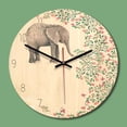 thumbnail image 2 of CNKOO Printing Wooden Wall Clock Hot Style European Rural Coloured Drawing Clocks, 2 of 5