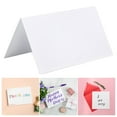 thumbnail image 3 of Yesbay 50Pcs White Blanks Place Cards, DIY Craft Name Cards Pre-lined Wedding Table Seating Cards Guest Name Cards, 3 of 9