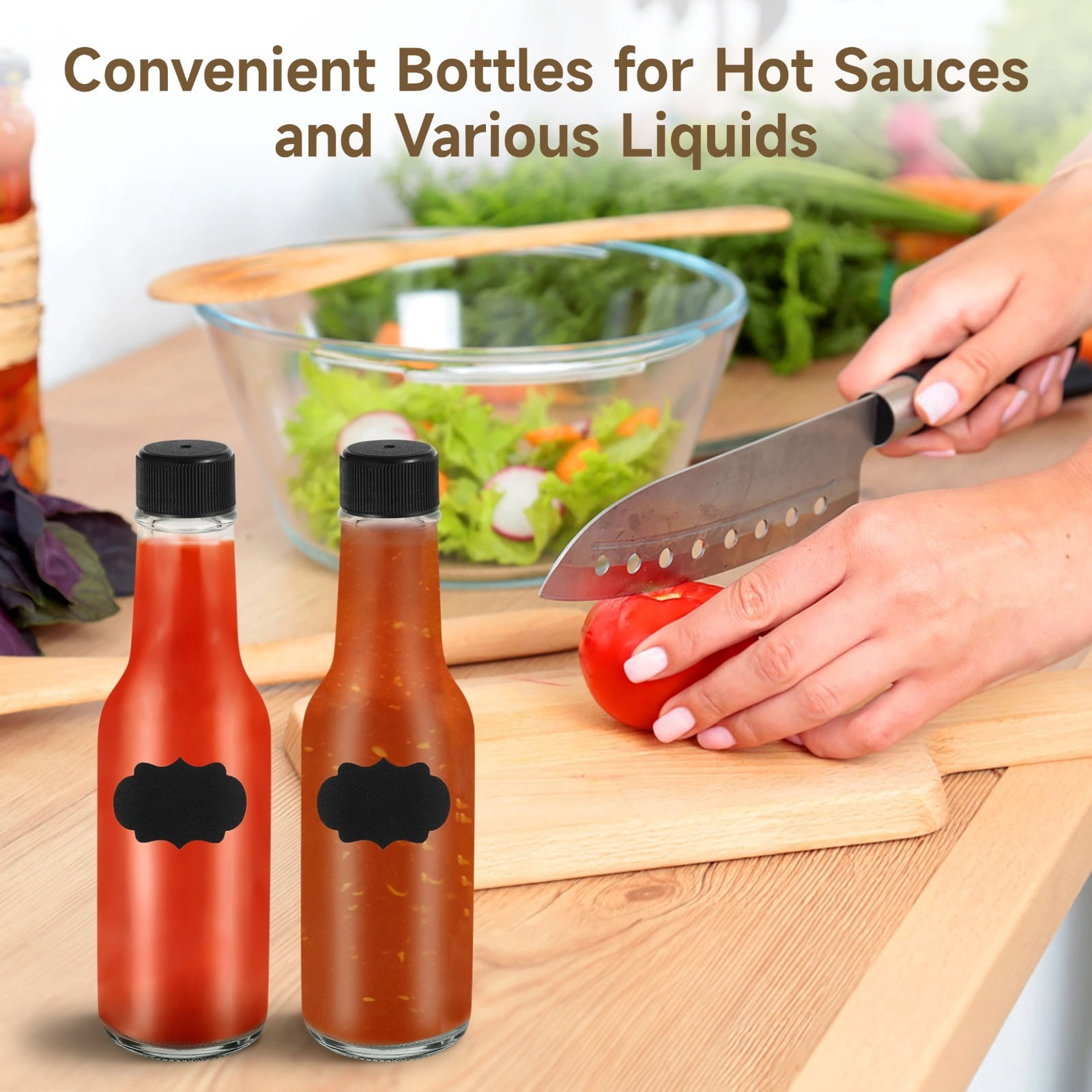 20 PCS 150 ml Travel Bottles, Leak Proof Flip Cap Empty Containers, Refillable Squeeze Bottles for Liquid, Lotion, Hot Sauce, TSA Carry On Compliance