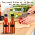 thumbnail image 2 of 20 botellas de viaje con tapa abatible, contenedores de plástico transparente de 150 ml para viajes, botellas portátiles a prueba de fugas, contenedores vacíos rellenables para salsa picante para cham, 2 of 5