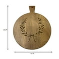thumbnail image 1 of FRAÎCHE Holiday Mango Wood Round Serving Board, 1 of 5