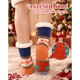 thumbnail image 2 of Womens Fuzzy Socks Cozy Fluffy Winter Slipper Socks with Grippers ,UNEEI Warm Thick Animal Pattern Non-Slip Winter House Socks, Size 5-10, 2 of 7