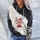 thumbnail image 2 of Sudadera con capucha de manga larga con cuello redondo y estampado de moda para mujer Fridja  bvmnju6218, 2 of 8