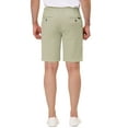 thumbnail image 3 of INSPIRE CHIC Men's Summer Solid Color Slim Fit Flat Front Walk Chino Shorts 30 Khaki, 3 of 7