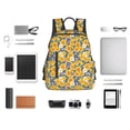 thumbnail image 4 of Balery Vintage White Yellow Sunflower Mochila ligera para hombre y mujer: duradera e impermeable, ideal para la escuela, el trabajo, viajes y uso diario., 4 of 7
