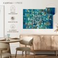 thumbnail image 5 of Elephant Stock Mandala In Blue I Wall Art - Horizontal Canvas Wall Art - Living Room Wall Decor - Decor Elements Canvas - Teal And Blue Decor By Danhui Nai - 48" x 32", 5 of 8