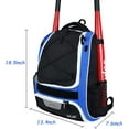 thumbnail image 4 of WOLT | Baseball Bag 29L Baseball Backpack for Youth Kid Boy with Hidden Hooks on The Back Polyester New Blue, 4 of 7