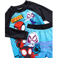 thumbnail image 5 of Marvel Spiderman Boys Rash Guard Set - 2 Piece UPF50+ Quick Dry Swim Shirt & Swim Trunks for Boys, 5 of 7