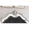 thumbnail image 3 of Elegant 6pc Metallic Black Velvet Bedroom Set with Queen Bed, 3 of 9