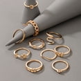 thumbnail image 4 of EGNMCR Rings 10pcs/Set Women Bohemian Vintage Stack Rings Above Knuckle Rings Set towel towel, 4 of 7