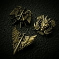 thumbnail image 5 of Starforged Warhammer 30K Horus Heresy Burning Galaxy Legion Insignia Pin Badge Brooch, 5 of 6