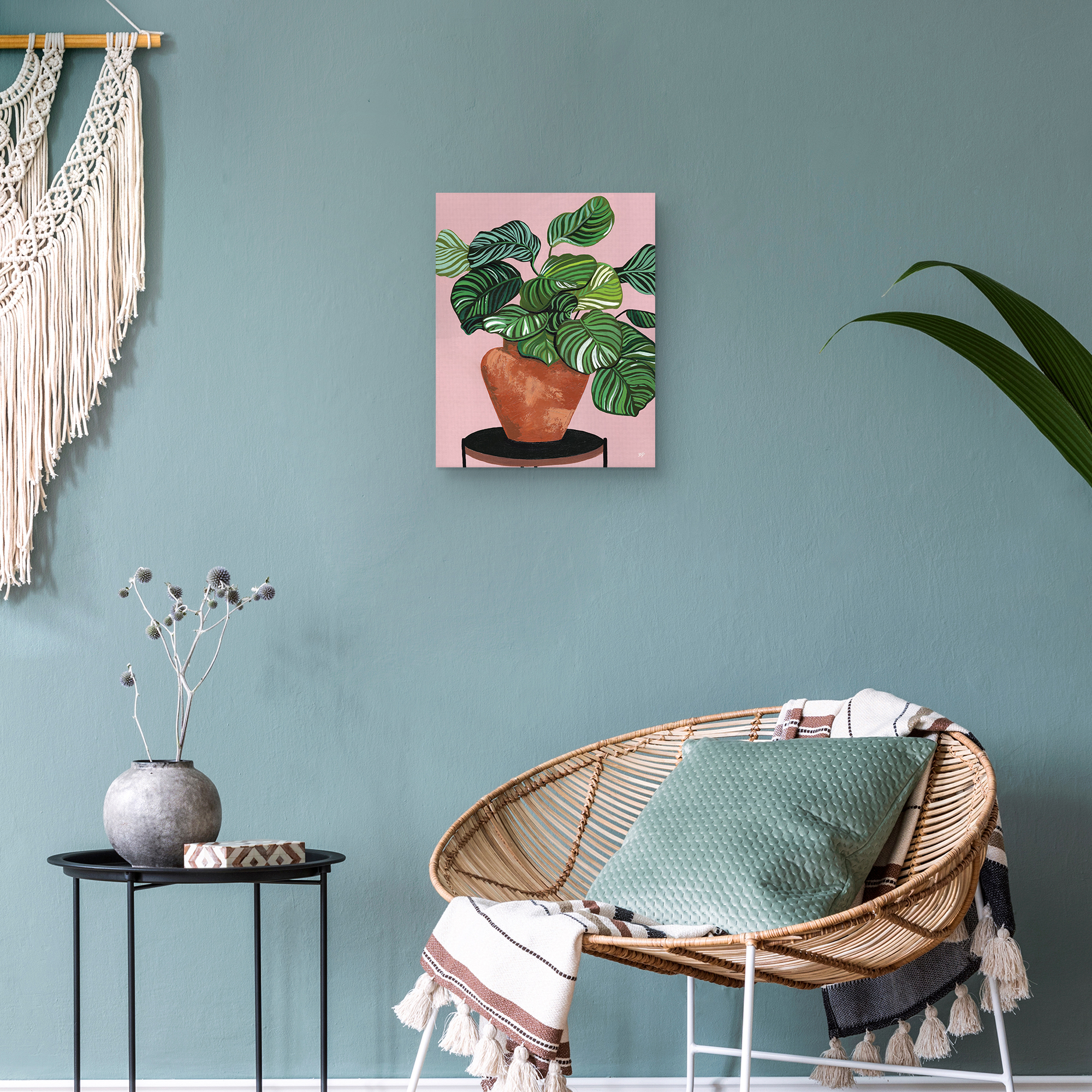 Calatheas by Bria Nicole Canvas Art Print