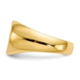 thumbnail image 4 of Auriga Fine Jewelry 14K Yellow Gold 9.5x12.5 mm Closed Back Signet Ring for Women Size 6, 4 of 6