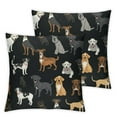 thumbnail image 2 of Cute Animals Throw Pillow Covers Set of 2 Cartoon Pets Decorative Pillowcases Soft Cushion Covers for Sofa Couch Bed Home Decor, 2 of 6