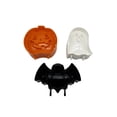 thumbnail image 2 of Halloween Baking Pan Set, 3 Pack Ghost Pumpkin Bat Shaped Non-Stick Cake Mold for Jelly Mousse and Chocolate, Spooky Dessert Bakeware for Party and Home Kitchen, 2 of 8