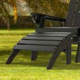 thumbnail image 5 of Hidpriva Outdoor Adirondack Ottoman, HDPE Weather Resistant Folding Footstool for Patio Pool Porch Lawn, Black, 5 of 7