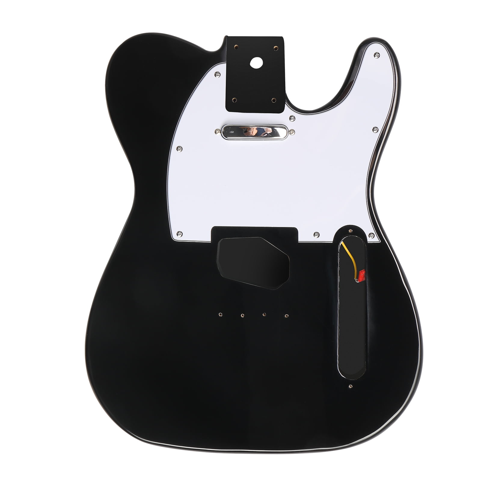 Ktaxon DIY Electric Guitar Kit, 6 String TL Style Electric Guitar Kits with Mahogany Body, Maple Neck and Accessories Black