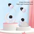 thumbnail image 3 of Sunjoy Tech LED Reading Lamp Creative Shape Soft Lighting Flicker Free One-key Start Flexible Hose Design High Brightness USB Charging Cartoon Astronaut Bedside Lamp Home Supplies, 3 of 8