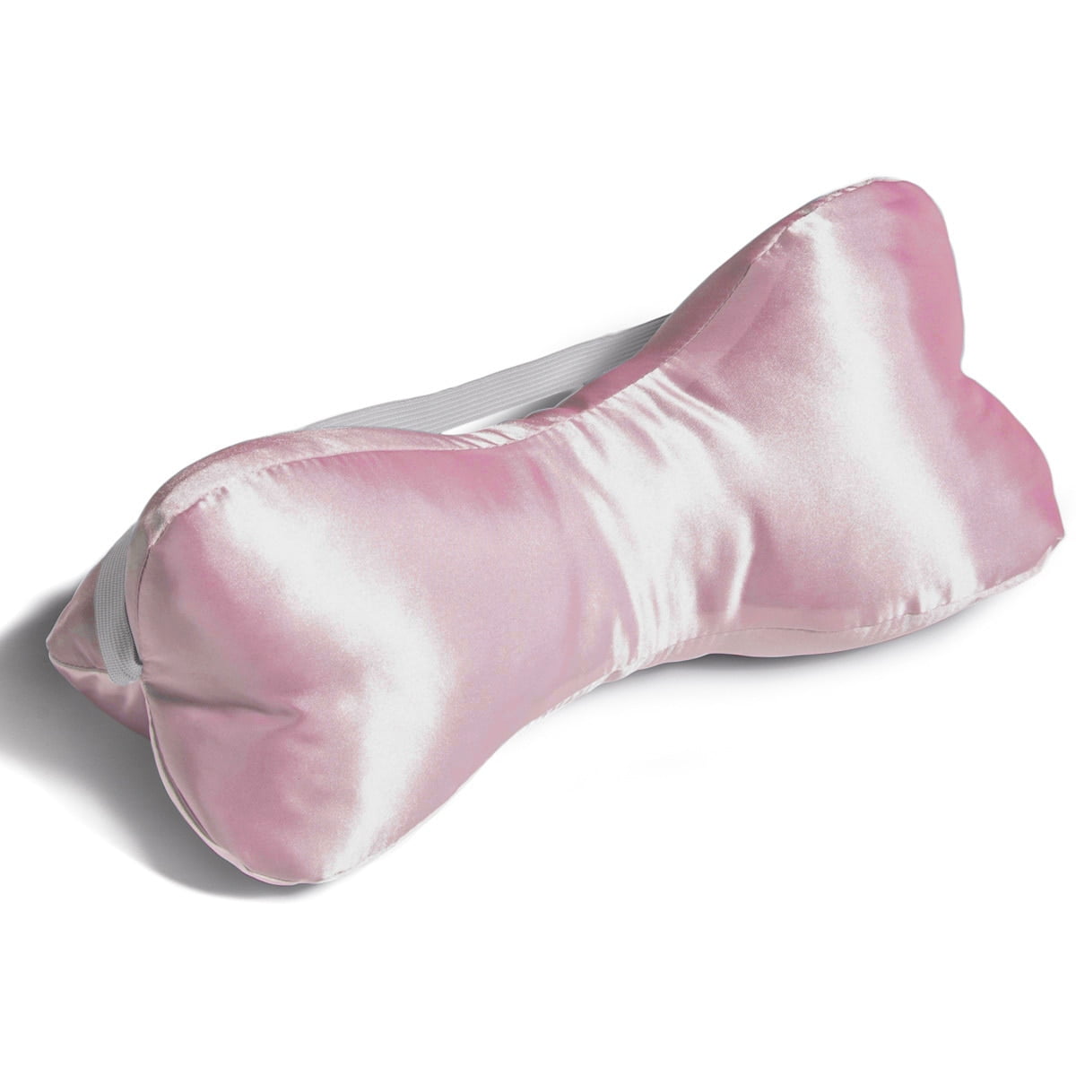 Hermell Pink Satin Neck Bone Pillow