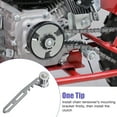 thumbnail image 6 of Mini Bike Chain Tensioner Adjuster Bracket with Roller Compatible with Predator 79cc 212cc 224cc 196cc GX160 GX200 Baja Doodlebug DB30 Coleman CT200U CT200U-EX BT200X Baja Minibike Parts, 6 of 9