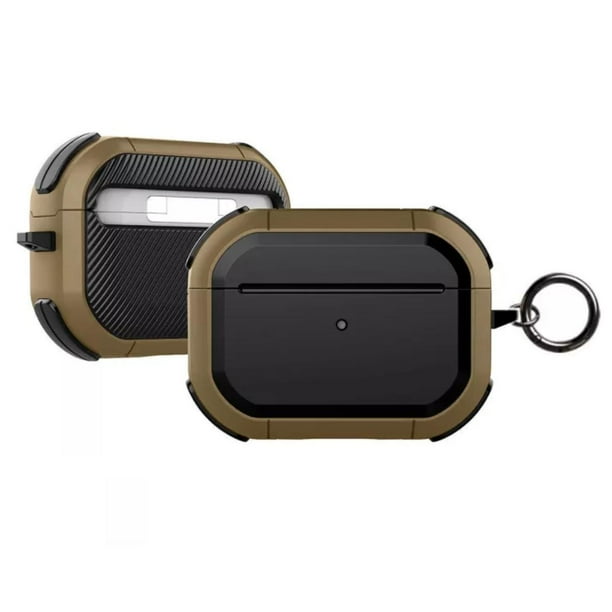 Funda Uso Rudo Gadget Collection Mx para Airpods Pro con Gancho Cafe